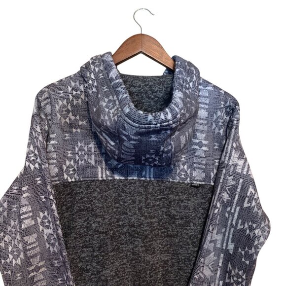 Hooey Hoodie Men's Medium Nomad Gray Geo Aztec Western Pullover Outdoors - Picture 6 of 7